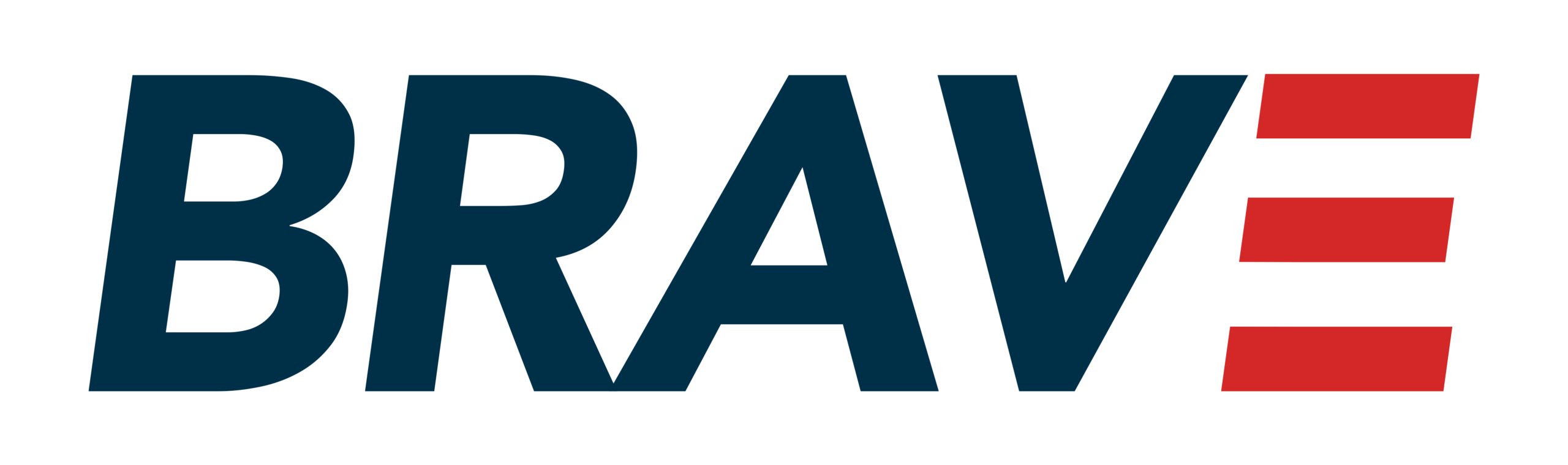 BRAVE blue and red logo.