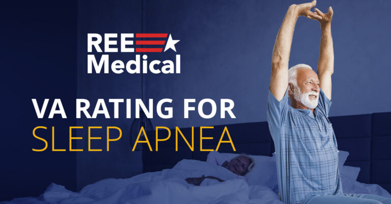 Older veteran wakes up refreshed after addressing sleep apnea.