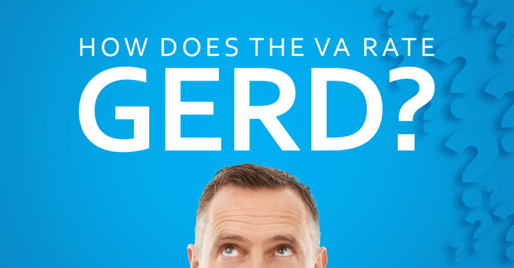 Educational image about va rating criteria for gerd.