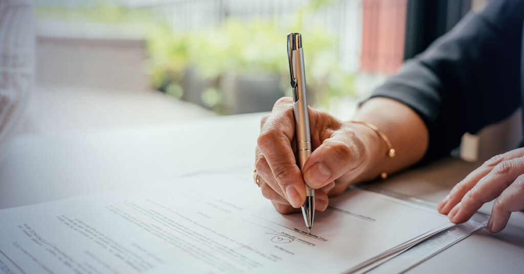 Veteran completing paperwork to file their insomnia va claim.