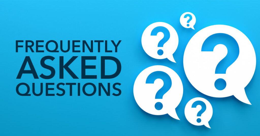 Frequently asked questions graphic.