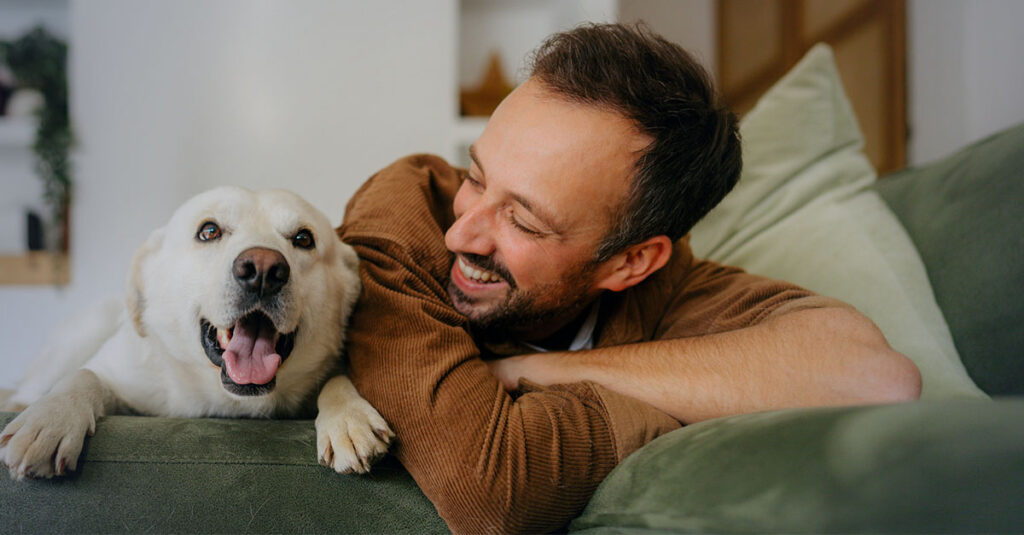 Happy veteran after addressing migraine symptoms.