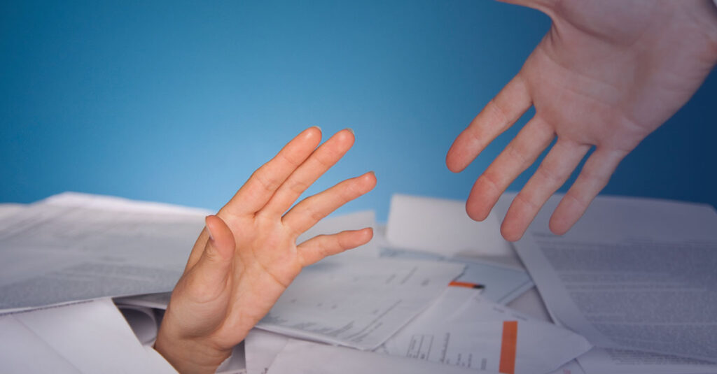 Veteran receiving support.