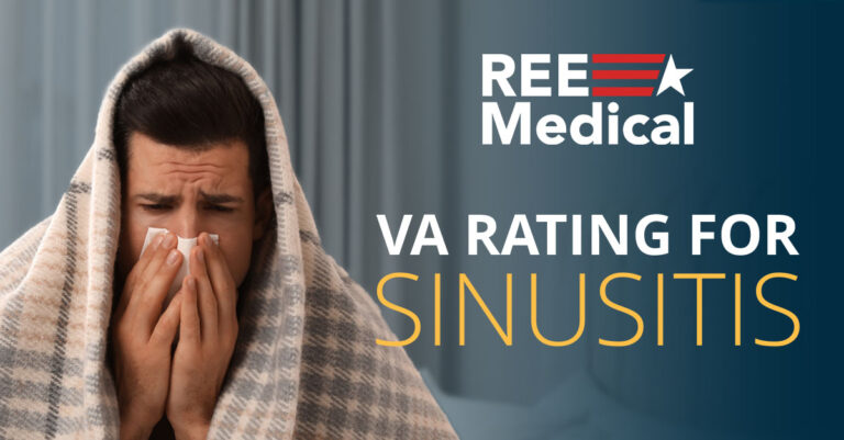 VA rating for sinusitis.
