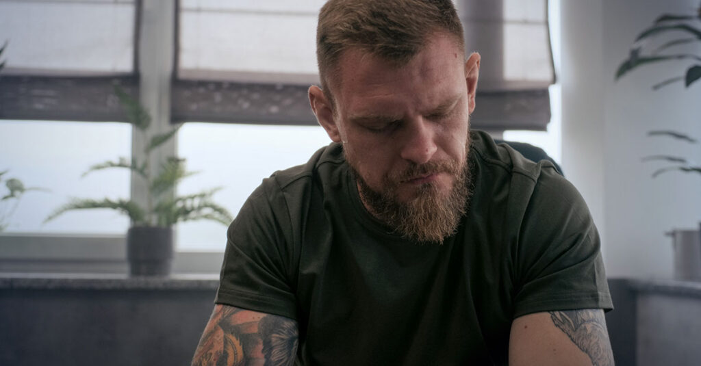 Veteran meeting with disability claims specialist.