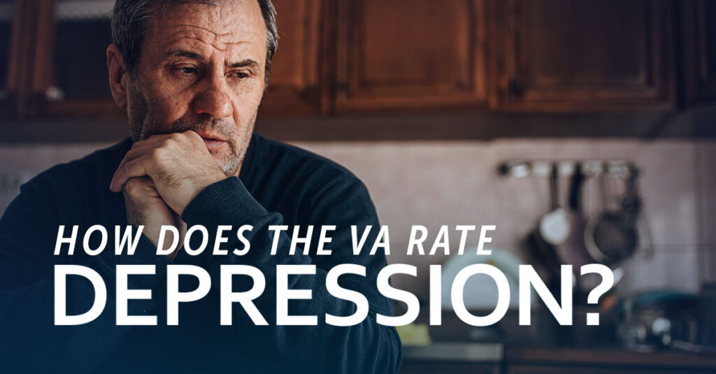 VA rating for depression.