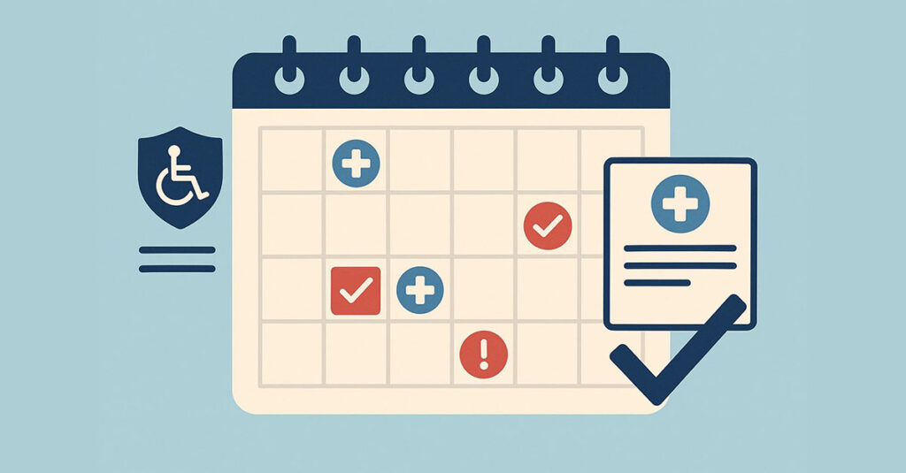 Calendar illustration.