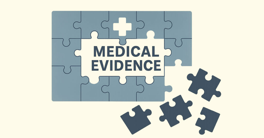Medical evidence for VA disability benefits.
