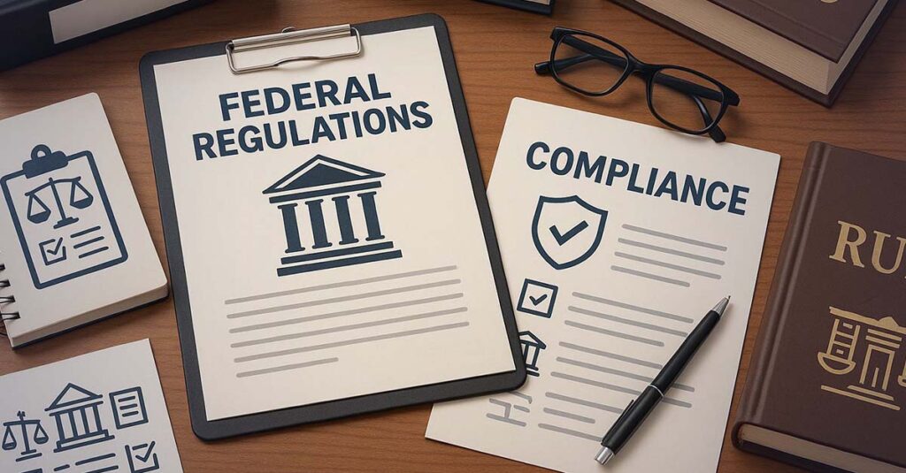 Federal regulations and compliance documents.