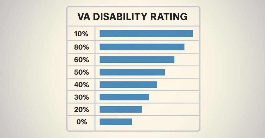 VA disability rating chart.