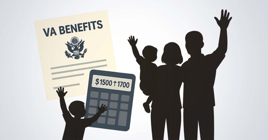 VA form for benefits and calculator.