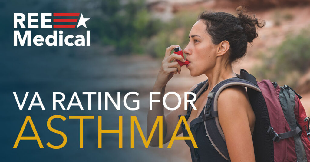 VA rating for asthma.