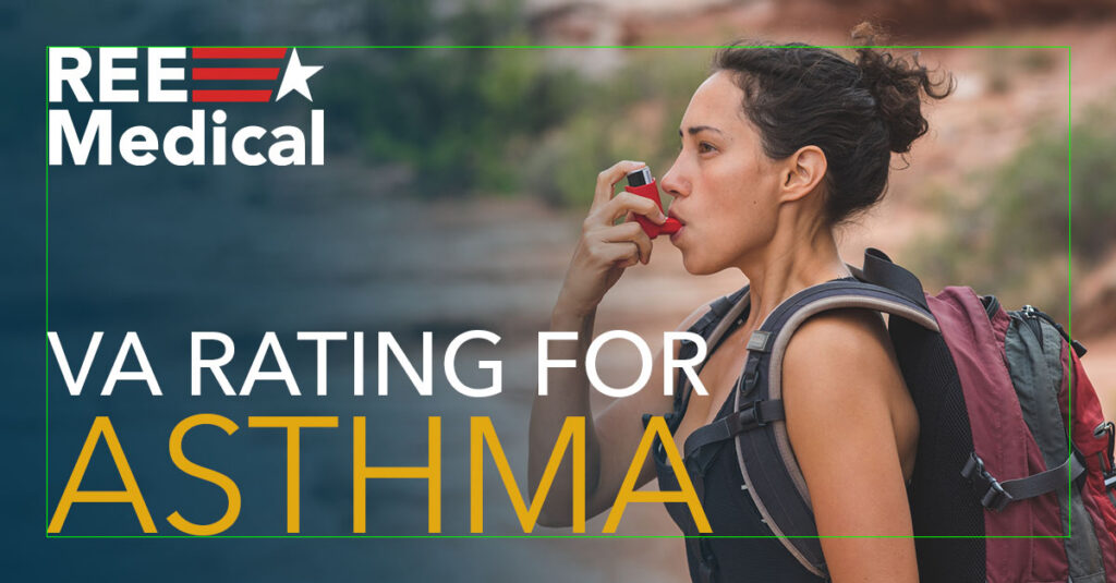 VA rating for asthma.