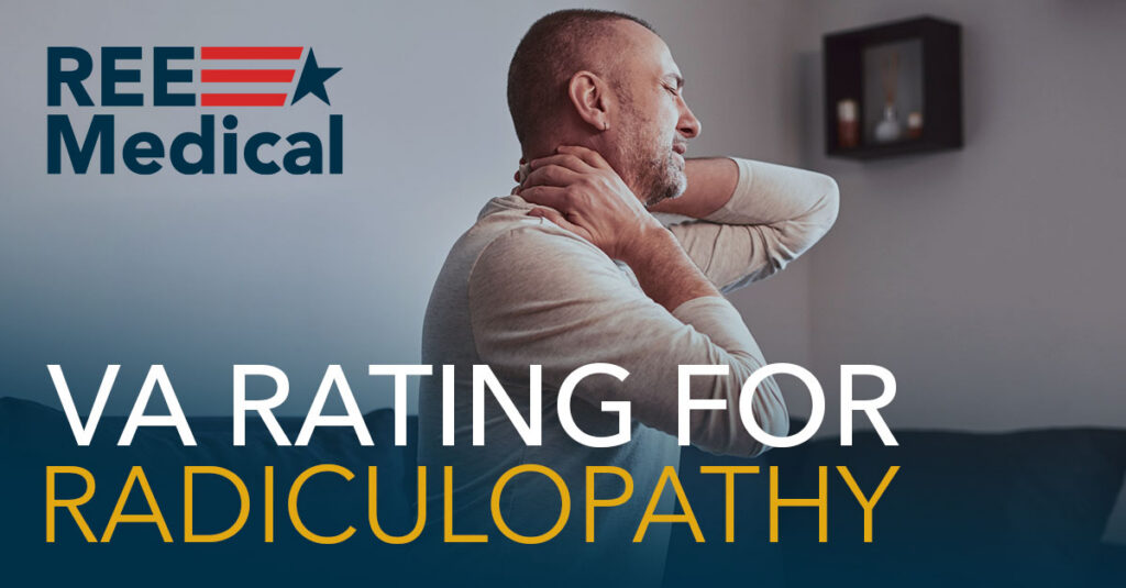 VA rating for radiculopathy.