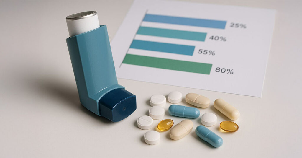 VA rating for asthma inhale.