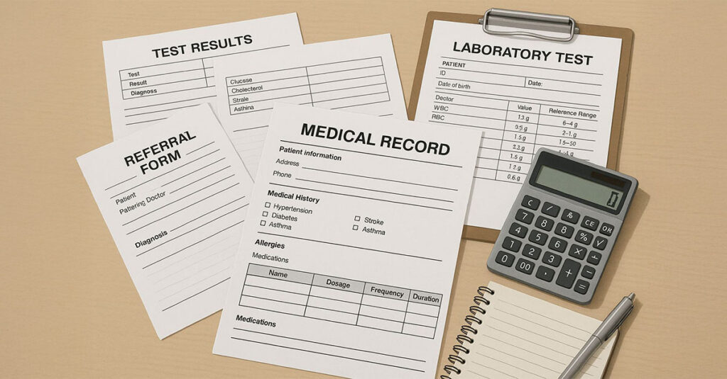 VA rating for asthma paperwork.