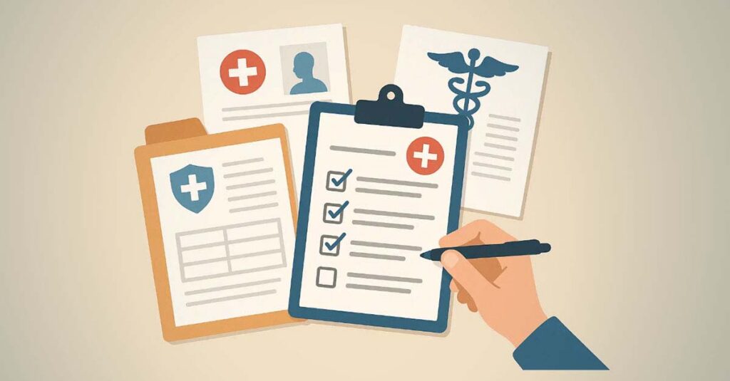 VA rating for knee pain paperwork.