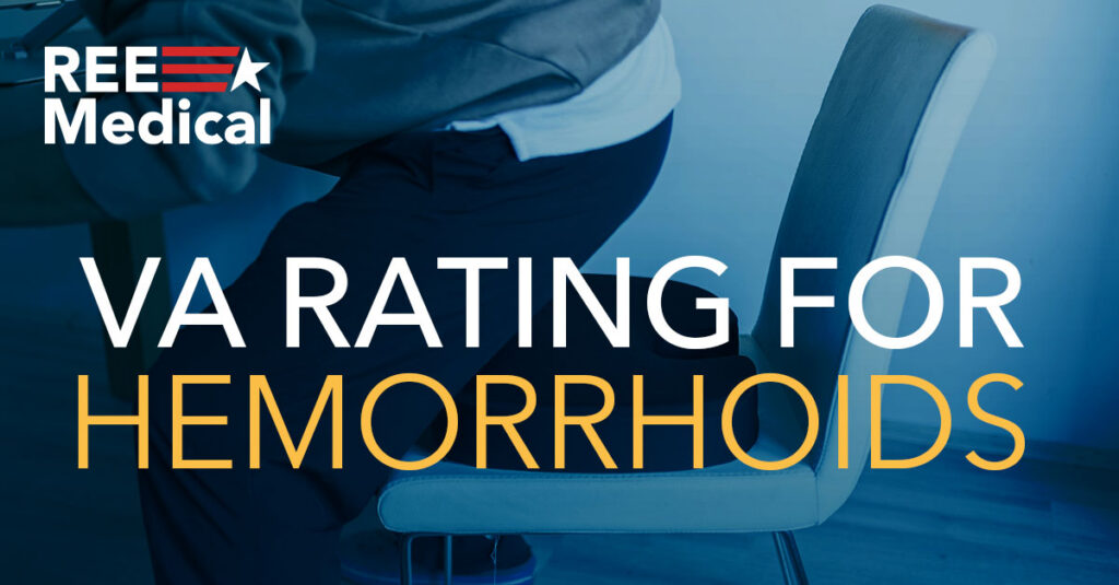 VA rating for hemorrhoids.