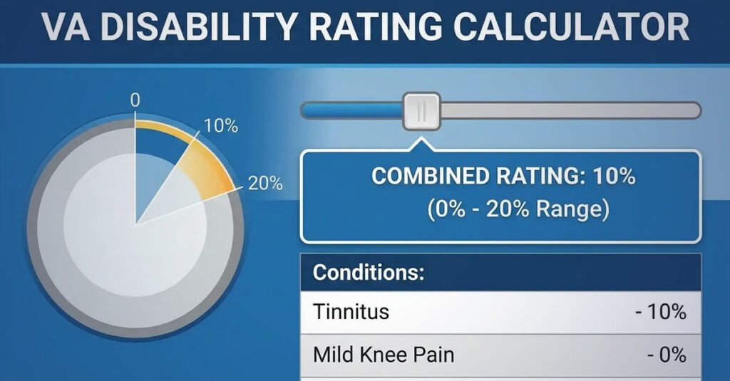 VA disability rating calculator.