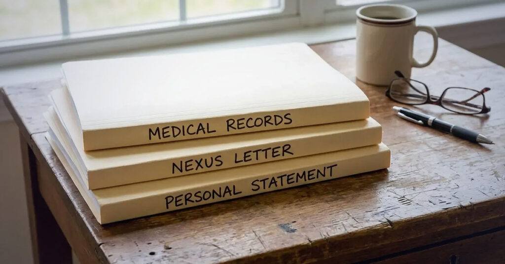 VA rating for lumbosacral strain medical records.