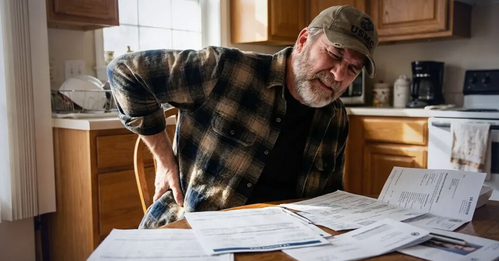 VA rating for lumbosacral strain pain.