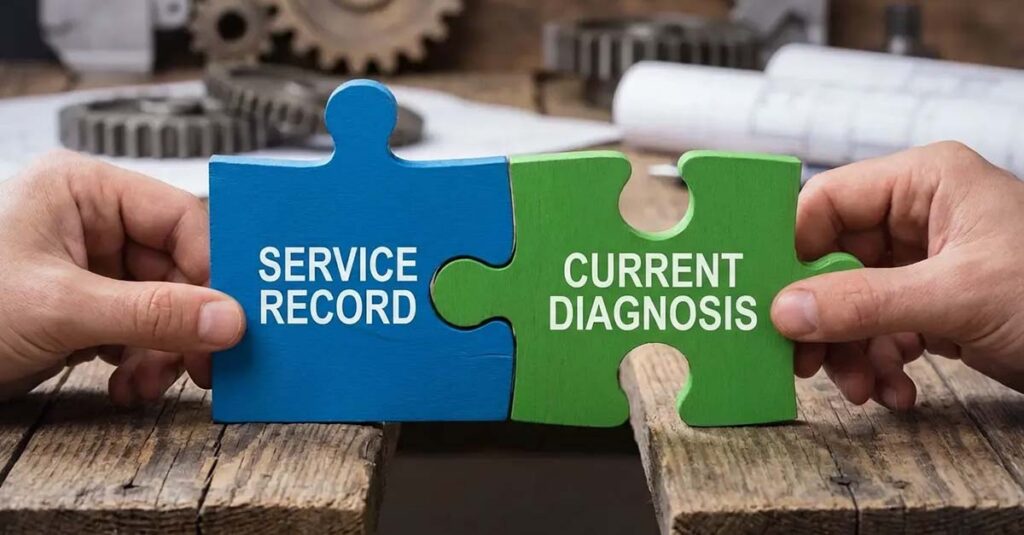 VA rating for restless leg syndrome service records.