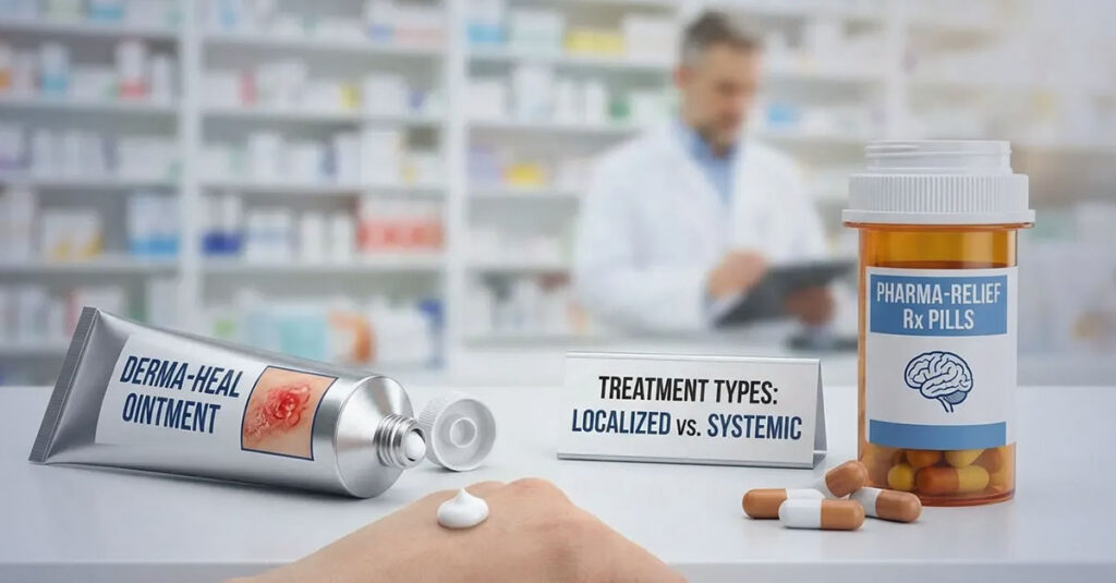 Systemic versus topical therapy for eczema.