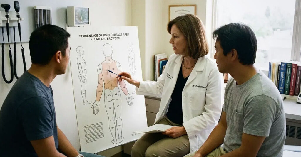 VA rating schedule for skin conditions.