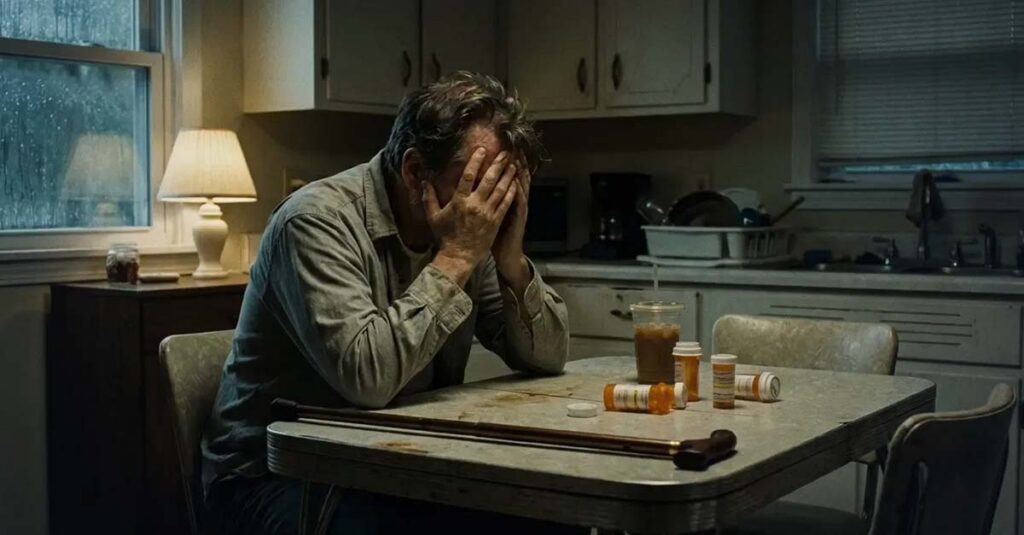 Veteran appearing distressed.