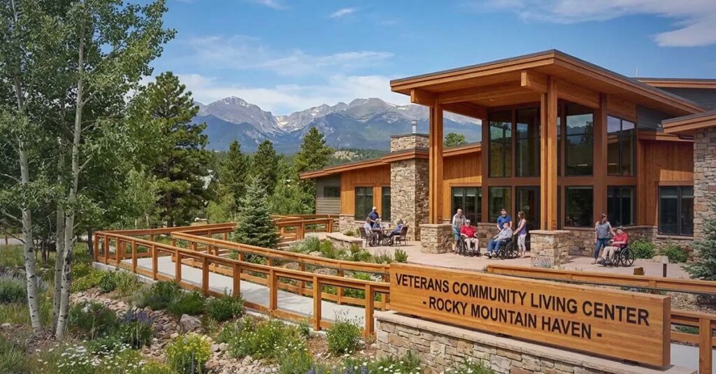 Exterior of a Colorado Veterans Community Living Center.