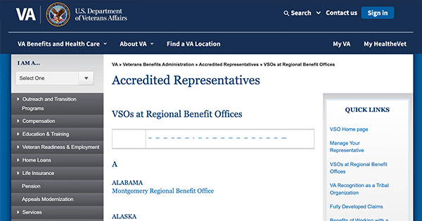 Find a Veterans Service Officer (VSO)