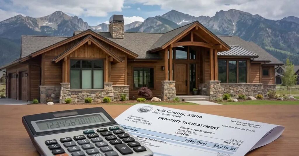 Property tax reduction application form for Idaho veterans.