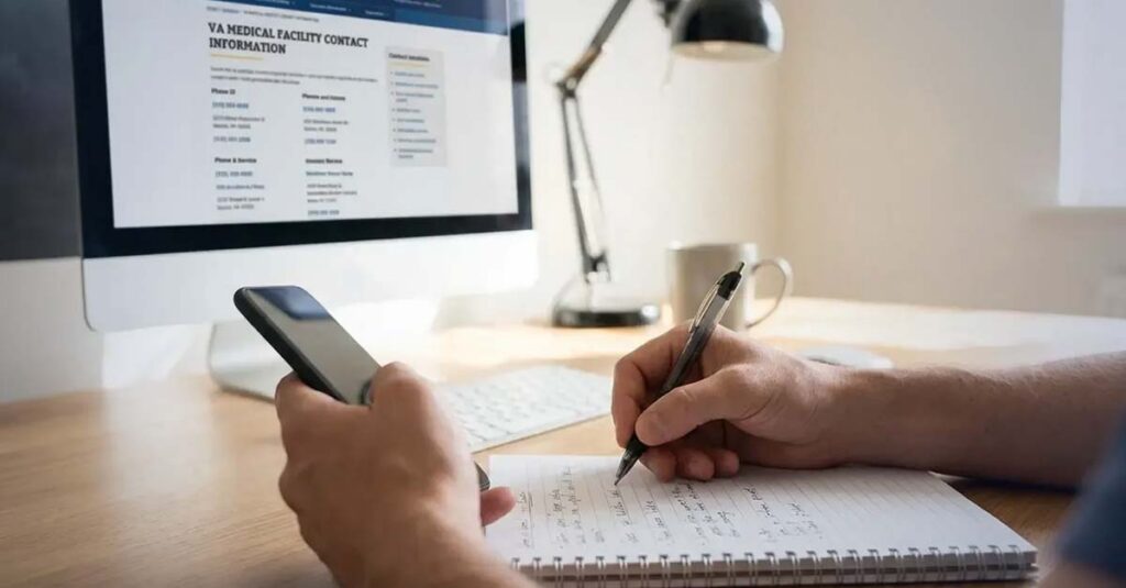 VA medical records authorization process workflow.