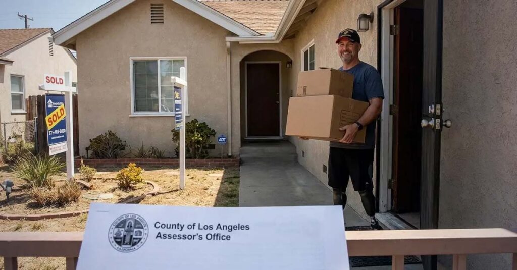 California property tax exemption documents and home.