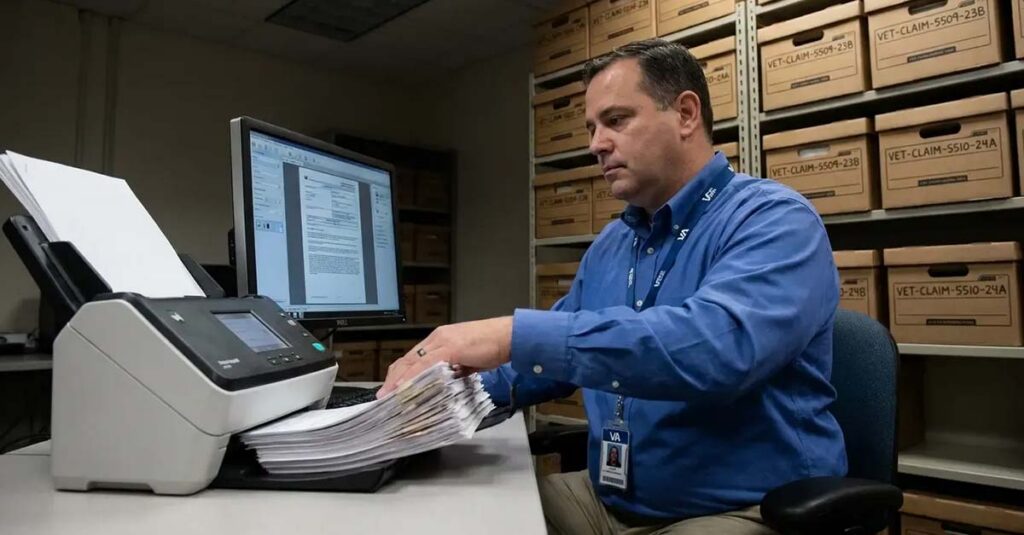 Medical records filing system.