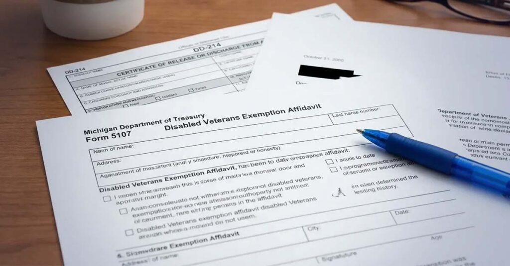 Michigan property tax exemption form.