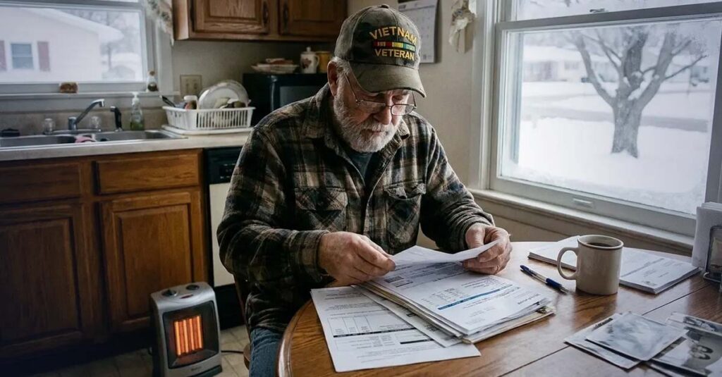Utility bills and energy assistance program documents.