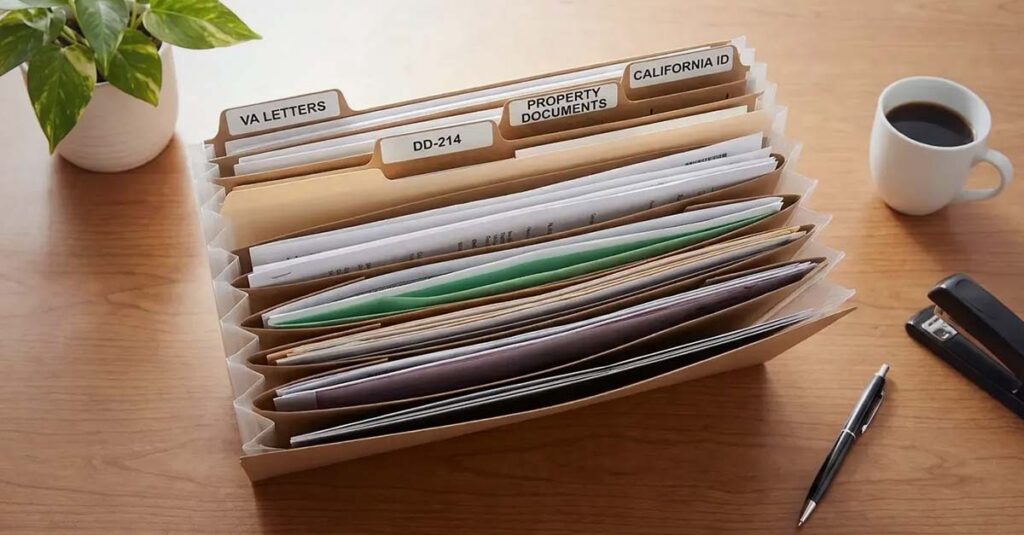 VA award letter and documentation for benefits.