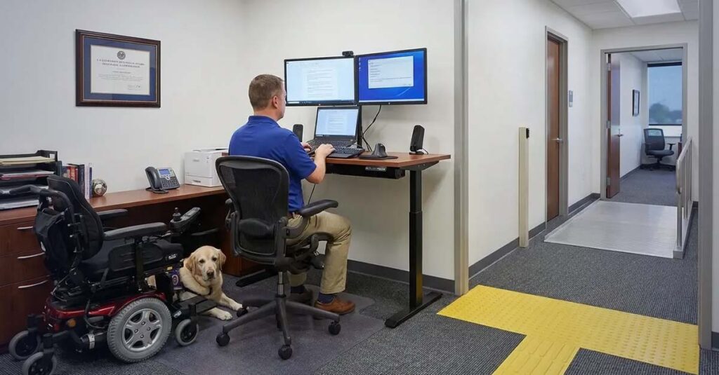 Veteran workplace accommodation request documentation process.