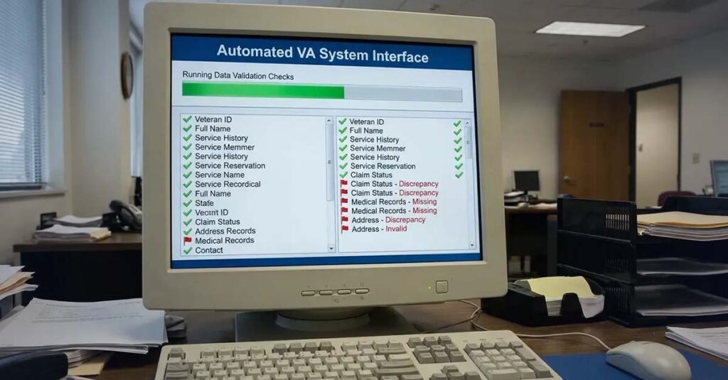 48-hour VA claim automated screening process timeline.