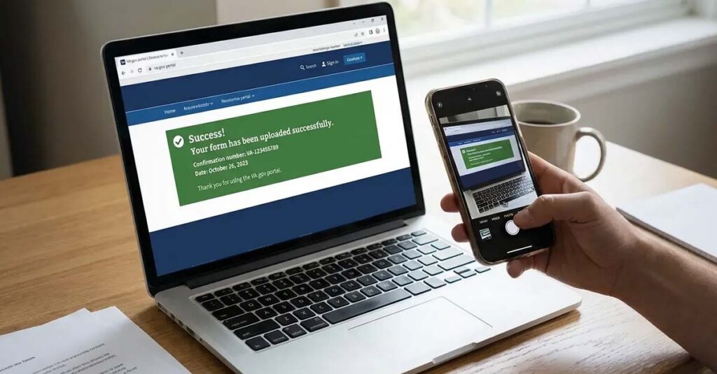 Digital submission interface screenshot.